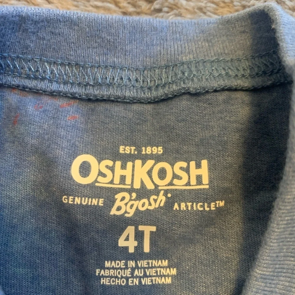 OshKosh B'gosh Blue and Green Short Sleeve Tee